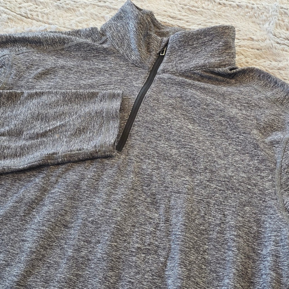 Lululemon Metal Vent Tech 1/2 Zip 2.0 Pullover Mens Gray Heathered Workout Top M